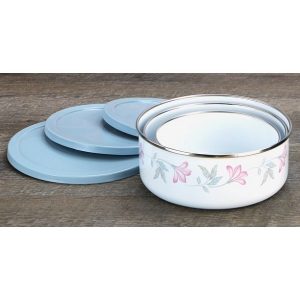 Corelle Coordinates 6 Piece Enamel on Steel Bowl Set Pink Trio 2