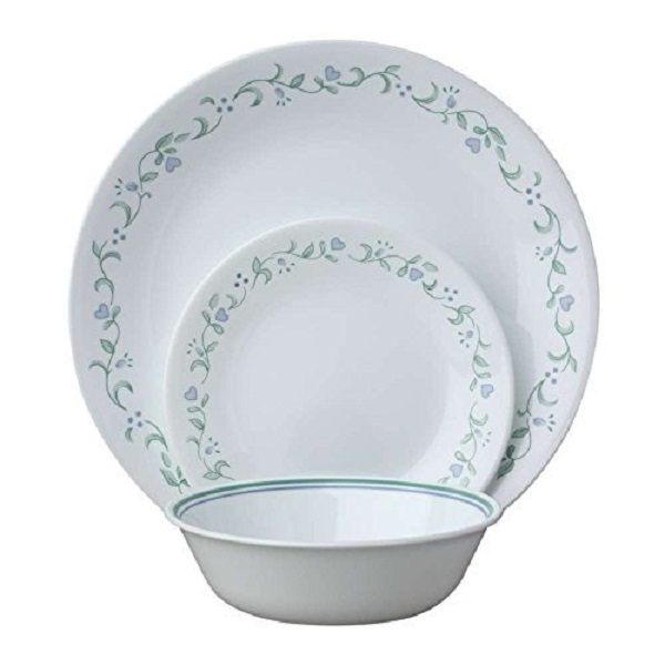 Corelle Livingware 18-Piece Dinnerware Set, Country Cottage, Service for 6