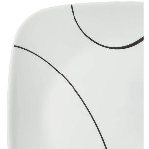 Corelle® Simple Lines Set of 6 Square Lunch Plate 2