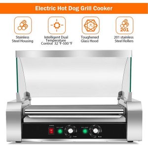 Costway Commercial 1830 Hot Dog Hotdog 711 Roller Grill Cooker C7Y 7 Costway Commercial 1830 Hot Dog Hotdog 711 Roller Grill Cooker C7Y 2
