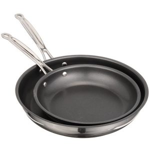 Cuisinart Classic Non Stick Stainless Steel 9 and 11 Skillets C16O 2
