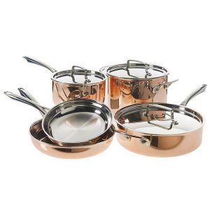 Cuisinart Copper CTPP 8 Collection Cookware Set with 5 Pc Knife C16V 2