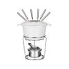 Cuisinart Enamel Cast Iron Fondue Set, White C7S 1 Cuisinart Enamel Cast Iron Fondue Set White C7S 1