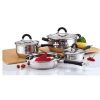 Culinary Edge 02227 Stainless Steel 7-Piece Cookware Set C16F 1 Culinary Edge 02227 Stainless Steel 7 Piece Cookware Set C16F 1
