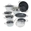 Curtis Stone Dura Pan Nonstick 16 piece Nesting Cookware C15K 1
