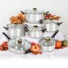Deluxe 12 Pc. Stainless Steel Cookware Set D15F 1