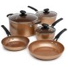 Ecolution Titanium Ceramic Easy Clean Endure Nonstick Cookware Set E16W 1