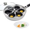 Egg Poacher Pan - Stainless Steel Poached Egg Cooker – Perfect E7U 1 Egg Poacher Pan Stainless Steel Poached Egg Cooker – Perfect E7U 1