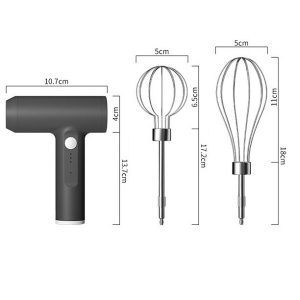 Egg Whisk Set Electric Stainless Steel Easy to Clean Baking E10T 2