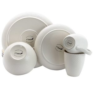 Elama Mellow Yellow 16 Piece Dinnerware Set 4