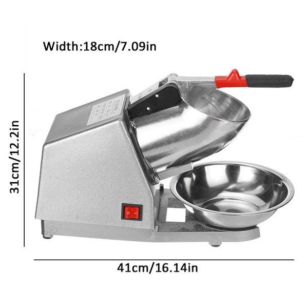 Electric Ice Crusher Shaver Machine, 380W Shaved Ice Cone Cigar E7U 4 Electric Ice Crusher Shaver Machine, 380W Shaved Ice Cone Cigar E7U - Image 2