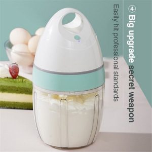 Electric Whisk Beater Portable Hand Mixer Egg Beater with Snap On E10U 2
