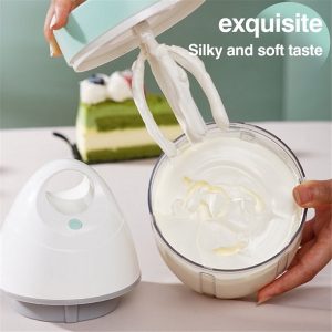 Electric Whisk Beater Portable Hand Mixer Egg Beater with Snap On E10U 3