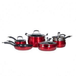 Epicurious 11Pc Cookware Set Non stick Aluminum Blue E16U 3