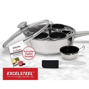 ExcelSteel Non Stick Easy Use Rust Resistant Home Kitchen Breakfast E7W