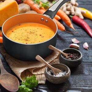 FGY 10 Piece Nonstick Copper Cookware Set Pots and Pans F15S 5