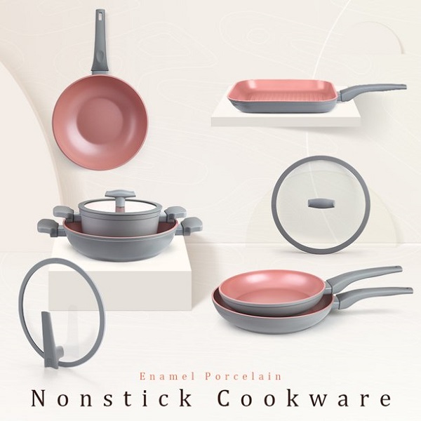 FGY 9 Pieces Nonstick Cookware Set Non - stick Pots and Pans with Lids F16B 4 FGY 9 Pieces Nonstick Cookware Set Non - stick Pots and Pans with Lids F16B - Image 2