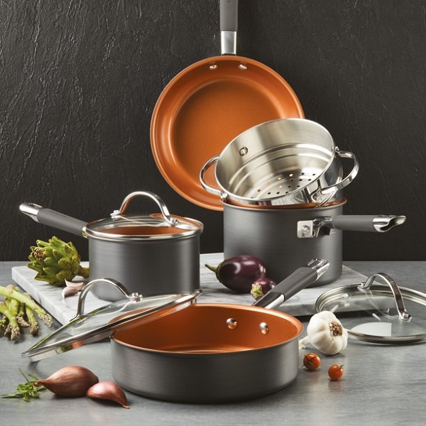 Farberware Glide Pro Hard Anodized Ceramic Nonstick Cookware F16E 4 Farberware Glide Pro Hard Anodized Ceramic Nonstick Cookware F16E - Image 2