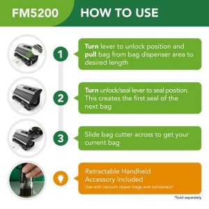 FoodSaver FM5200 Series 2 in 1 Vacuum Sealing System F7Y 6