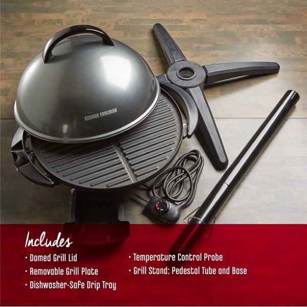 George Foreman 15+ Serving IndoorOutdoor Electric Grill G7U 4 George Foreman 15+ Serving IndoorOutdoor Electric Grill G7U - Image 2