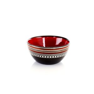 Gibson Elite Cafe Versailles 16 Piece Red Double Bowl Dinnerware Set 3