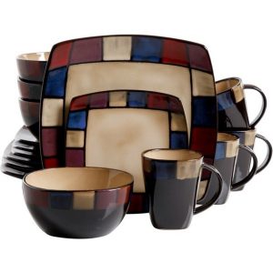 Gibson Elite Soho Lounge 16 Pc. Mosaic Dinnerware Set 2