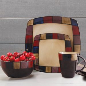 Gibson Elite Soho Lounge 16 Pc. Mosaic Dinnerware Set 3