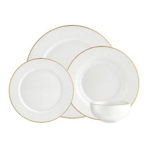 Godinger 82868 Pique Set, Gold - 16 Piece