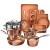 Gotham Steel Hammered Collection Pots and Pans Set 15 Piece G15R 1