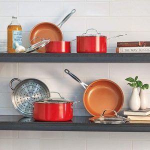 Gotham Steel Pots and Pans Set 10 Pieces Complete Cookware G15A 2