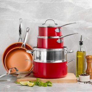 Gotham Steel Pots and Pans Set 10 Pieces Complete Cookware G15A 3