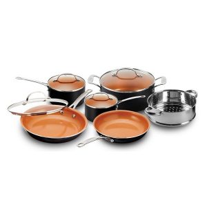 Gotham Steel Pots and Pans Set, 10 Pieces Cookware Set with Nonstick G17Y