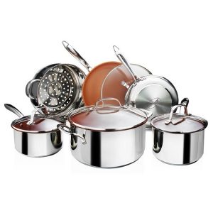 Gotham Steel Premium Tri Ply Stainless Steel Pots and Pans G16Y 2