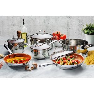 Gotham Steel Premium Tri Ply Stainless Steel Pots and Pans G16Y 4