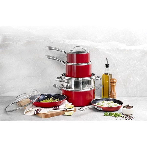 Granite Stone Pots and Pans Set, 10 Piece Nonstick Cookware Set G16K 4 Granite Stone Pots and Pans Set, 10 Piece Nonstick Cookware Set G16K - Image 2