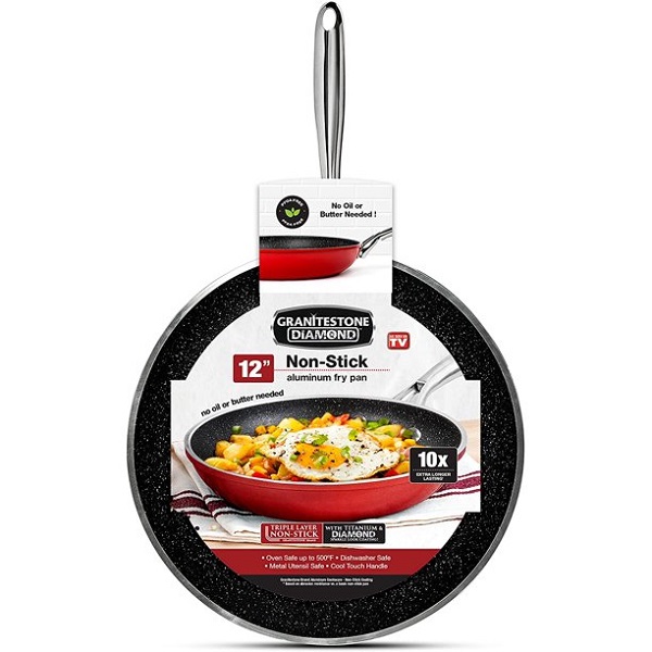 Granite Stone Pots and Pans Set, 10 Piece Nonstick Cookware Set G16K 6 Granite Stone Pots and Pans Set, 10 Piece Nonstick Cookware Set G16K - Image 4