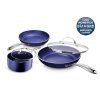 Granite Stone Pots and Pans Set 5 Piece Cookware with Ultra Nonstick G15N 1