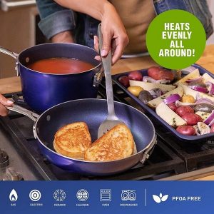 Granite Stone Pots and Pans Set 5 Piece Cookware with Ultra Nonstick G15N 2