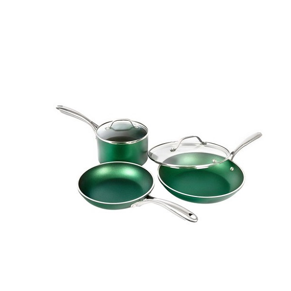Granitestone Emerald Collection 5 Piece Cookware Set, Ultra Non-Stick G16U 3 Granitestone Emerald Collection 5 Piece Cookware Set, Ultra Non-Stick G16U