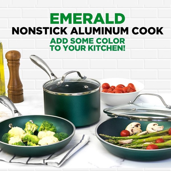 Granitestone Emerald Collection 5 Piece Cookware Set, Ultra Non-Stick G16U 7 Granitestone Emerald Collection 5 Piece Cookware Set, Ultra Non-Stick G16U - Image 5