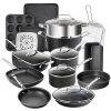 Granitestone Pots and Pans Set 20 Piece Complete Cookware Bakeware G17T 1