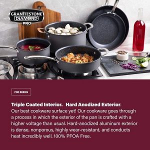 Granitestone Pro Hard Anodized Pots and Pans 13 Piece Cookware Set G17M 5