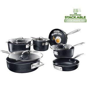 Granitestone Stackmaster Nonstick Pots and Pans Set, 10 Piece G17L