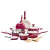 GreenPan Rio Ceramic Nonstick 16 Piece Pots Pans Cookware G15A 1