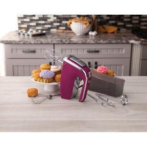 Hamilton Beach 6 Speed 290 Watt Hand Mixer with Snap on Case H10T 5