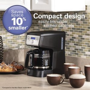 Hamilton Beach Compact Programmable Coffee Maker H25J 2