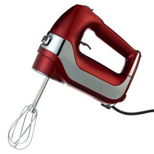 Hamilton Beach Professional 5 Speed Hand Mixer, Red, Model H10K