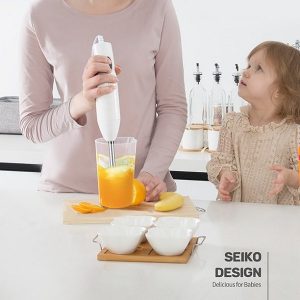 Hand Blender Food Meat Grinder Mixer Milk Frother Egg Whisk Stirring H10T 3