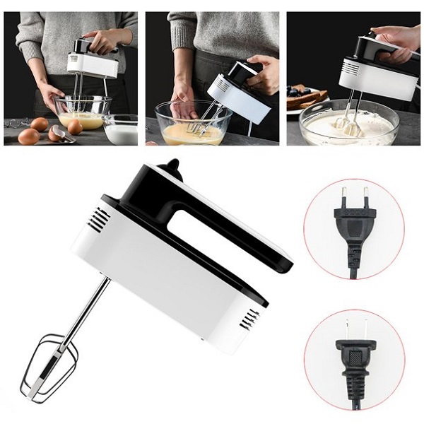 Handheld Electronic Mixer Hand Mixer w Noodle Sticks H12P 6 Handheld Electronic Mixer Hand Mixer w Noodle Sticks H12P - Image 4