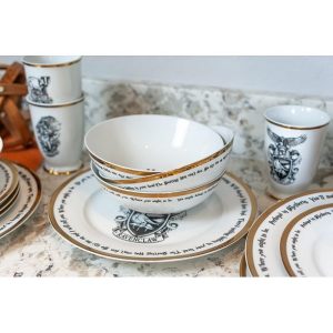 Harry Potter Hogwarts House Logos 16 Piece Ceramic Dinnerware Set 4